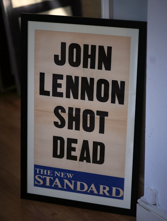 John Lennon shot dead-the new standard-news stand