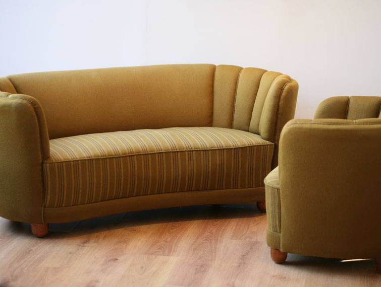 1940s sofa art deco vintage
