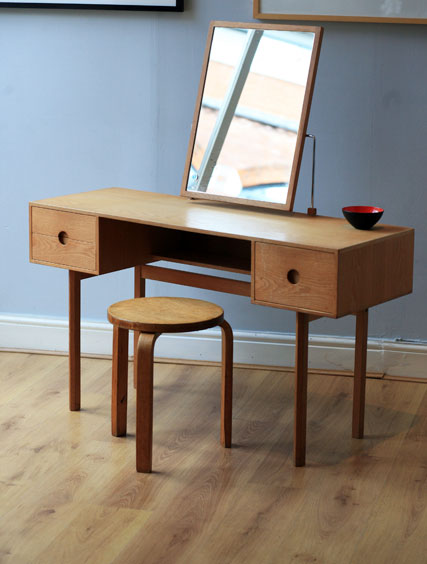 aksel kjersgaard-oak dressing table-vintage dressing table