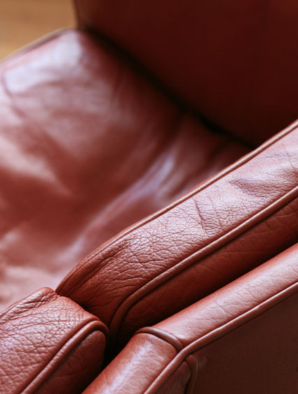 Borge Morgensen – Tan Leather Sofa