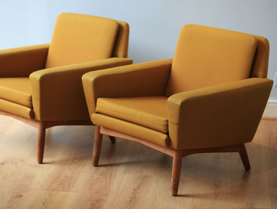 fritz hansen-pair vintage chairs
