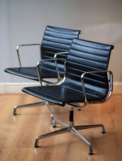 eames work chair-herman miller soft pad-vintage eames