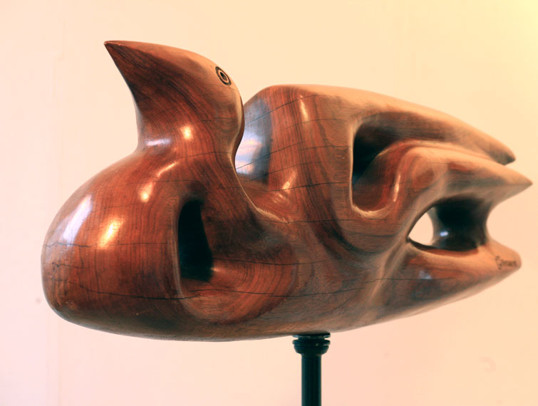 Carved Bird – Harwood Sculpture
