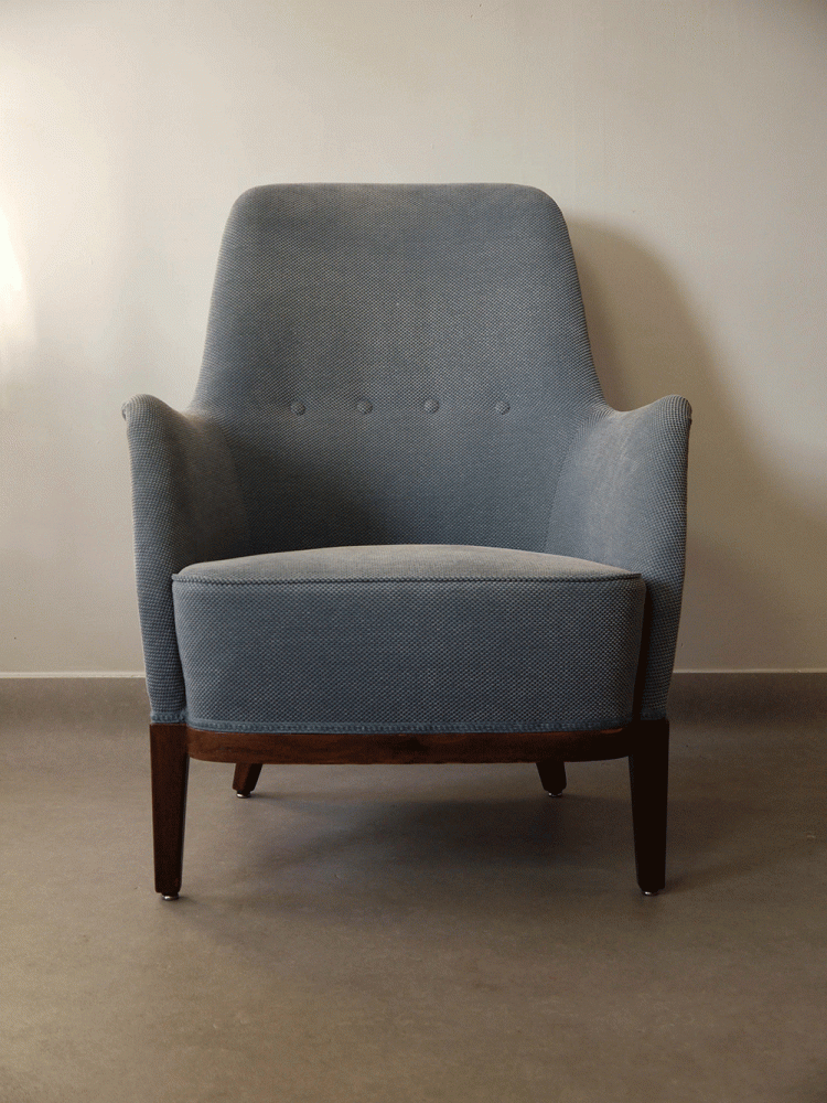 Swedish – Upholstered Organic Armchair