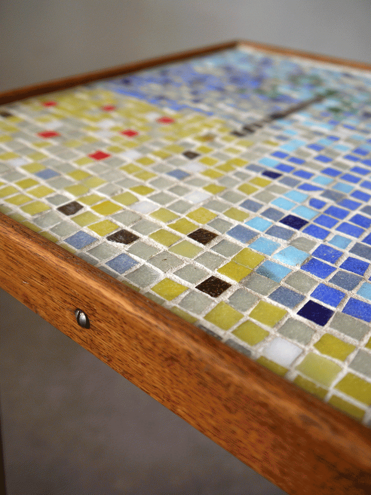 Swedish – Mosaic Tile and Wire Table