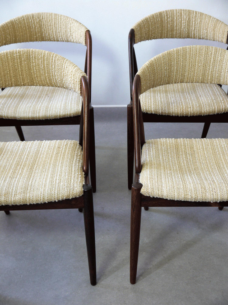 Kai Kristiansen – Set of Four Rosewood Dining Chairs
