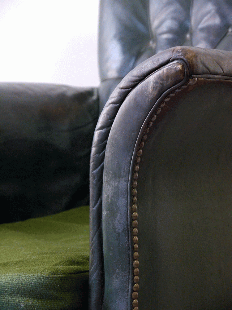 Danish – Leather Wing Chair
