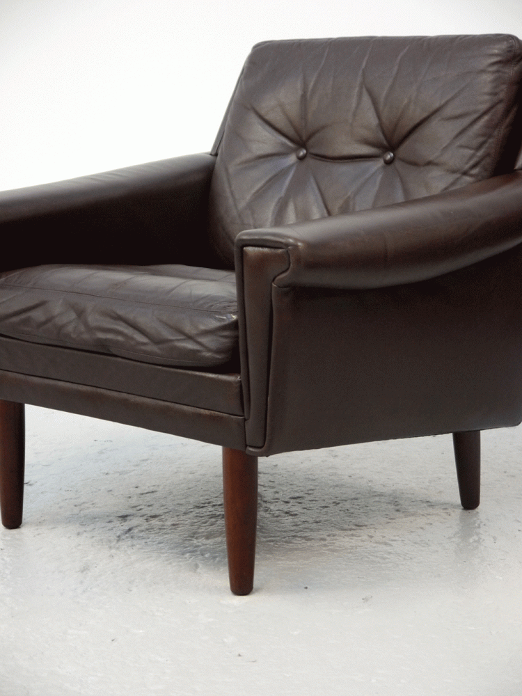 Illum Wikkelso Style – Leather Lounge Chair