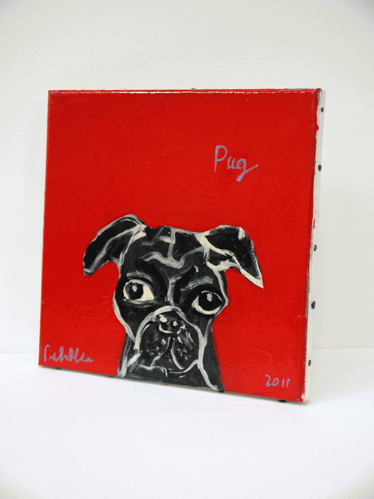 Rob Clarke – Original Acrylic on Canvas titled ‘Pug’