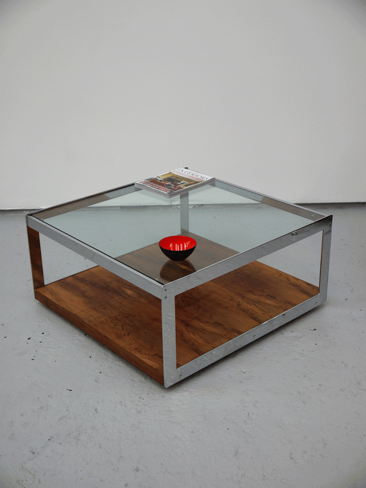 Merrow Associates Large Rosewood Chrome Glass Coffee Table two columbia roadtwo columbia road