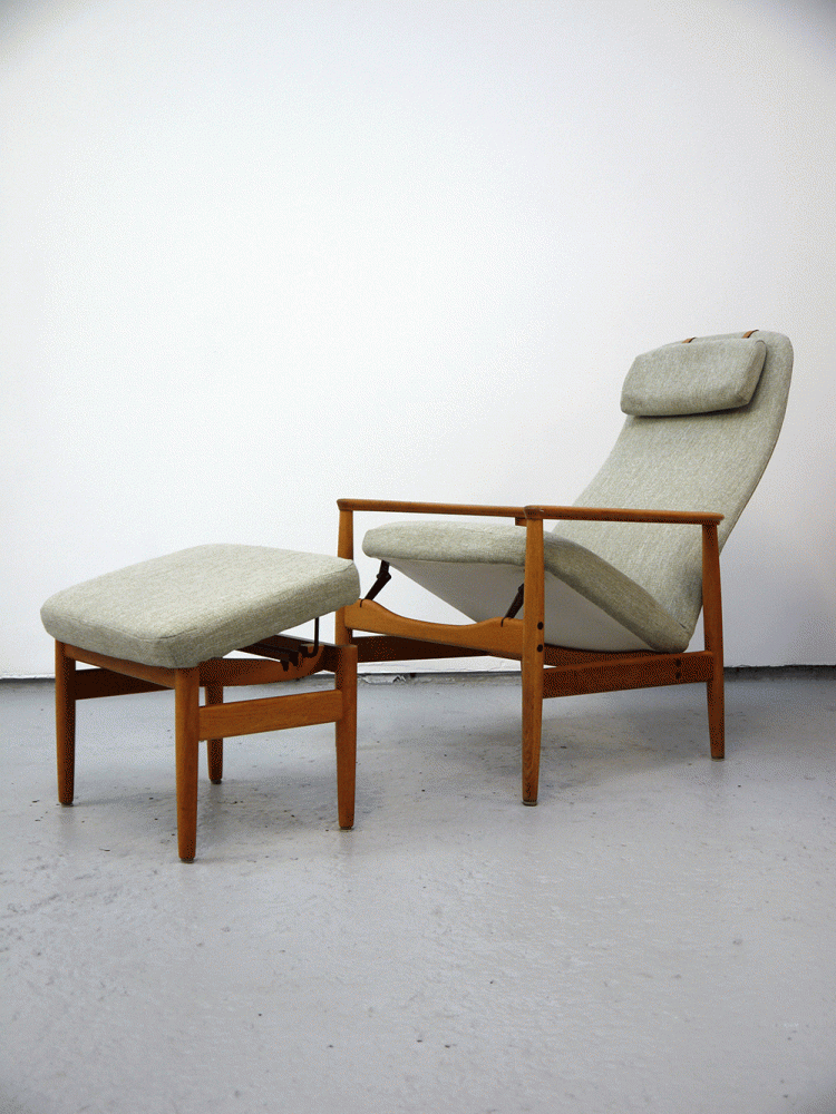 Swedish – Reclining Chair and Ottoman