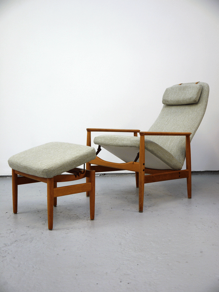 Swedish – Reclining Chair and Ottoman