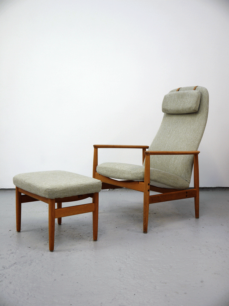 Swedish – Reclining Chair and Ottoman