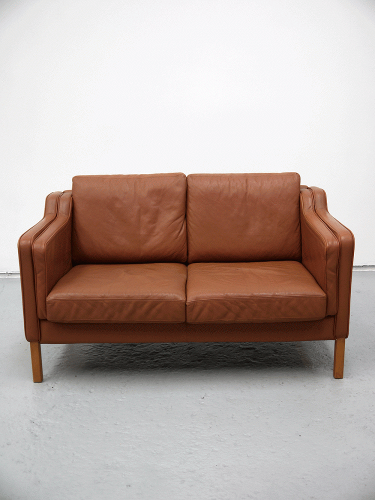 Borge Mogensen – Stouby Two Seat Tan Sofa