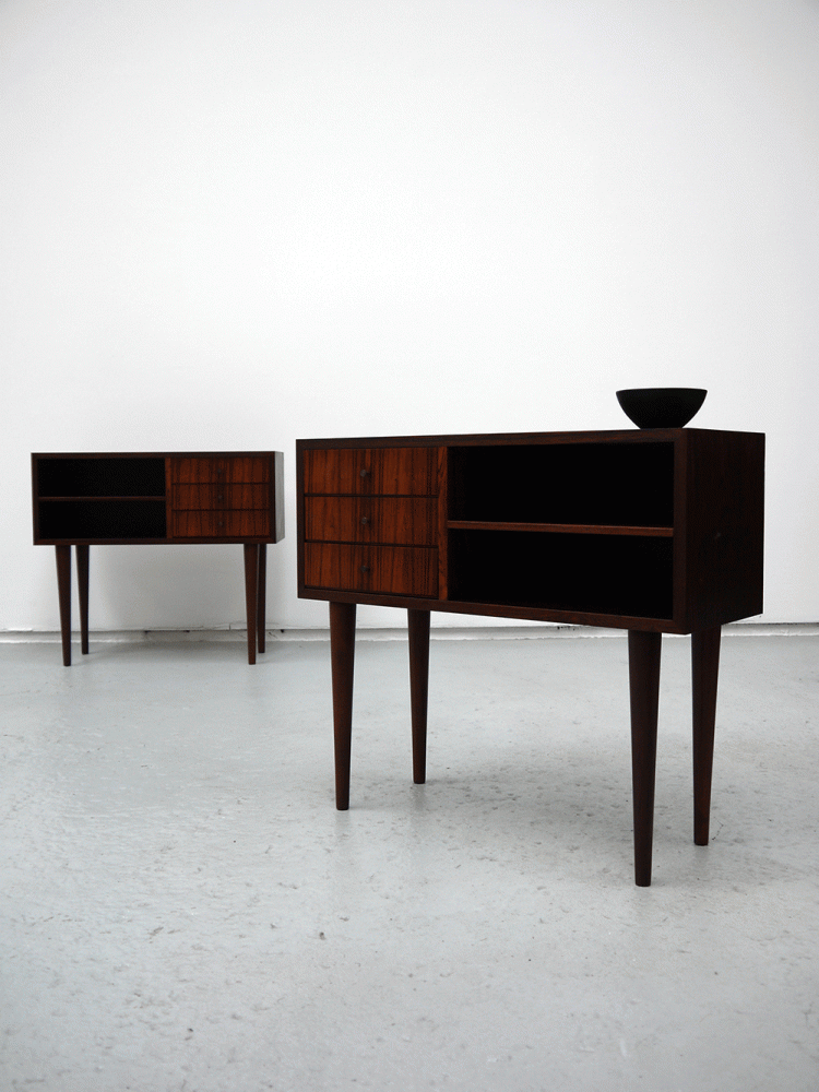 Poul Hundevad – Pair of Rosewood Drawer Units