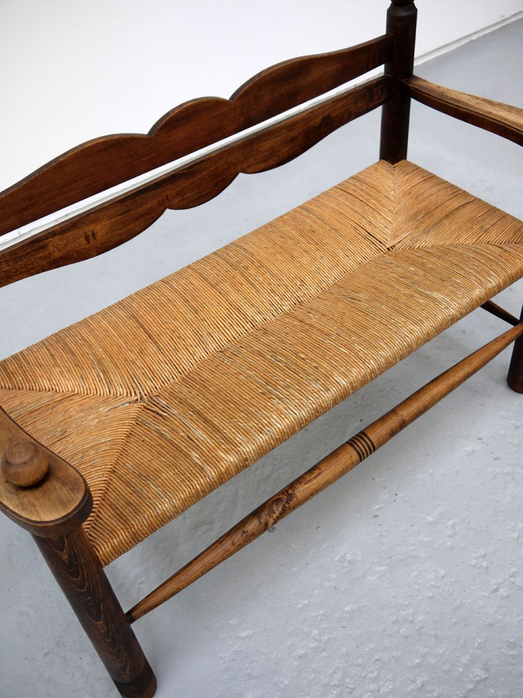 French – Chapo Perriand Style Early Modernist Bench