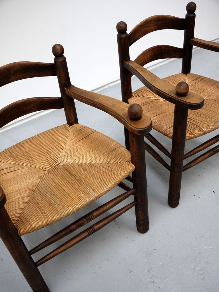French – Pair of Early Modernist Armchairs