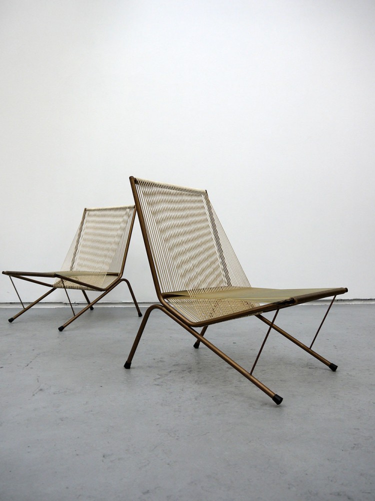 Allan Gould Style – Pair of Lounge Rope Chairs