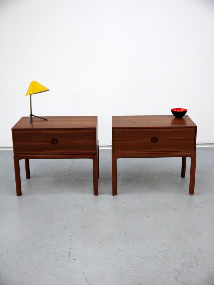 Askel Kjersgaard – Pair of Bedside Two Drawer Cabinets