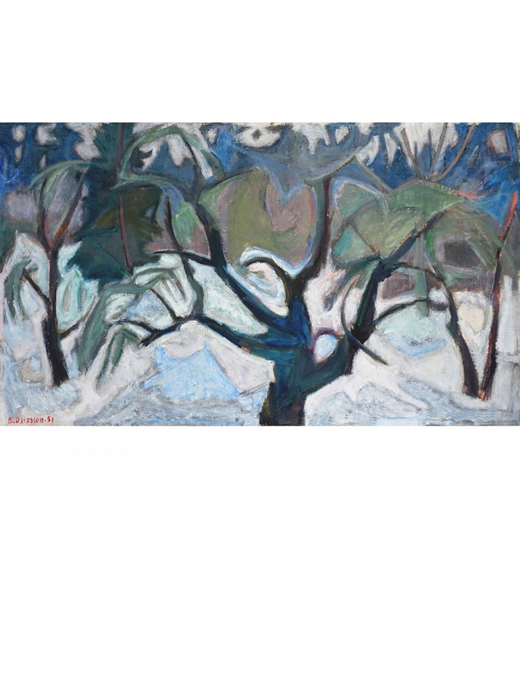 Borje Ottosson – 1951 Fruit Trees in the Snow