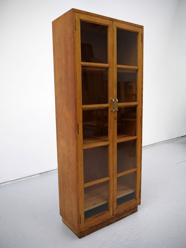 British – Glass Fronted Library Bookcase