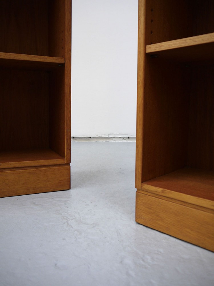 Plyfa Denmark – Pair of Oak Bookcases
