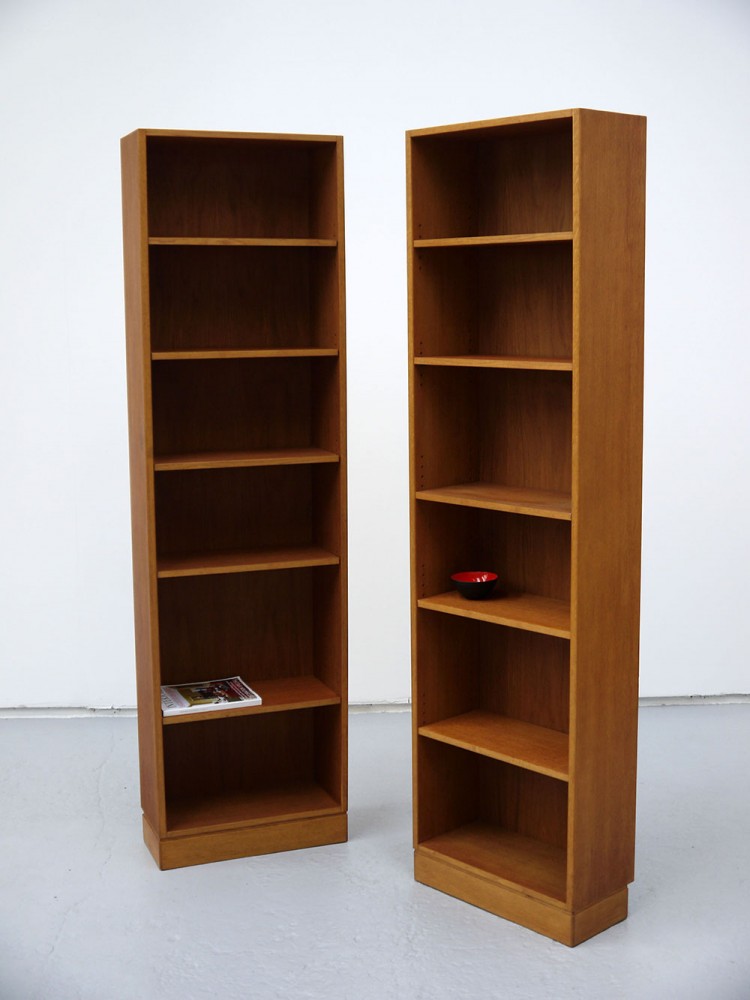 Plyfa Denmark – Pair of Oak Bookcases
