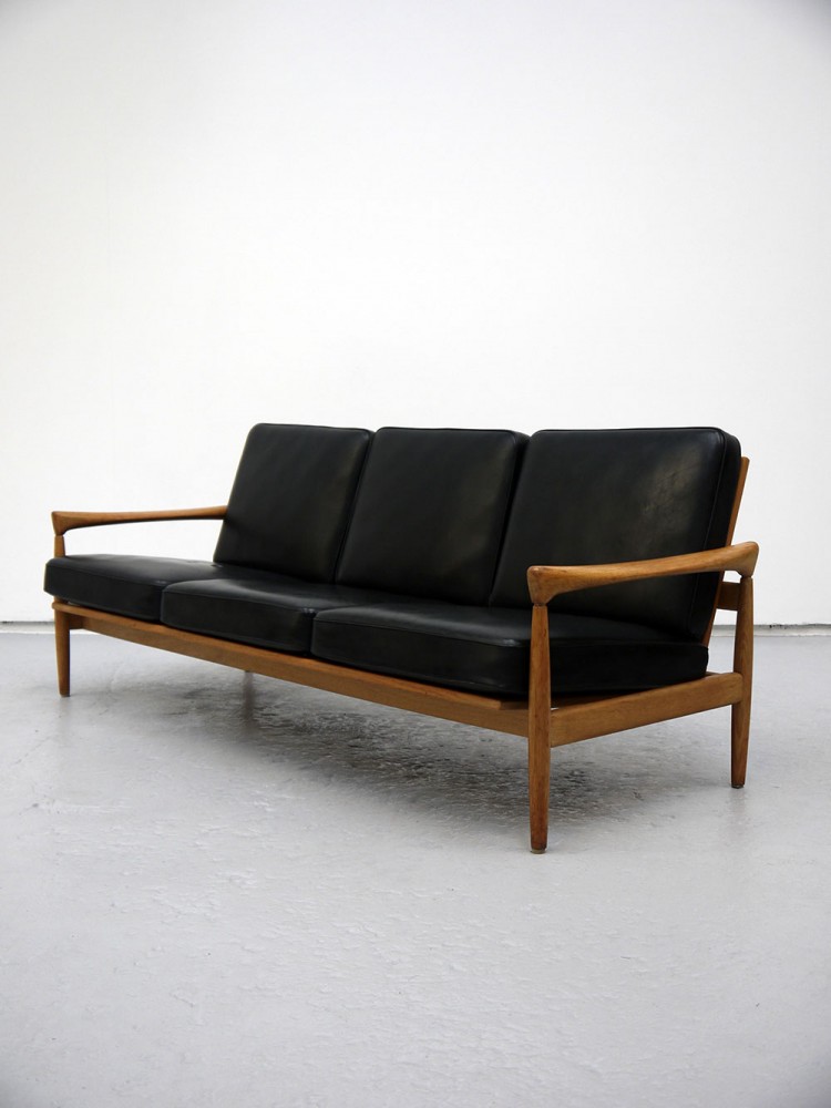 Erik Wortz Kolding – Oak Three Seat Sofa
