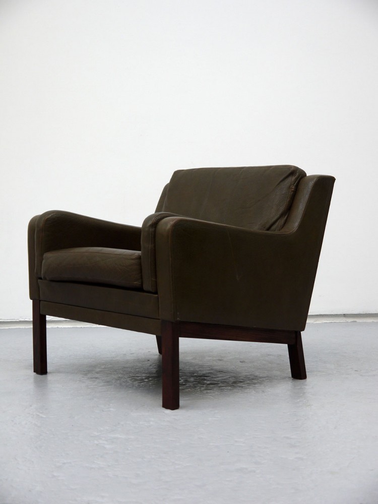 Danish – Leather Lounge Chair
