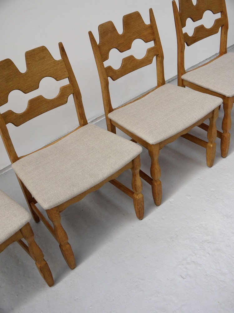 Henning Kjaernulf – Set of four/six Oak Dining Chairs