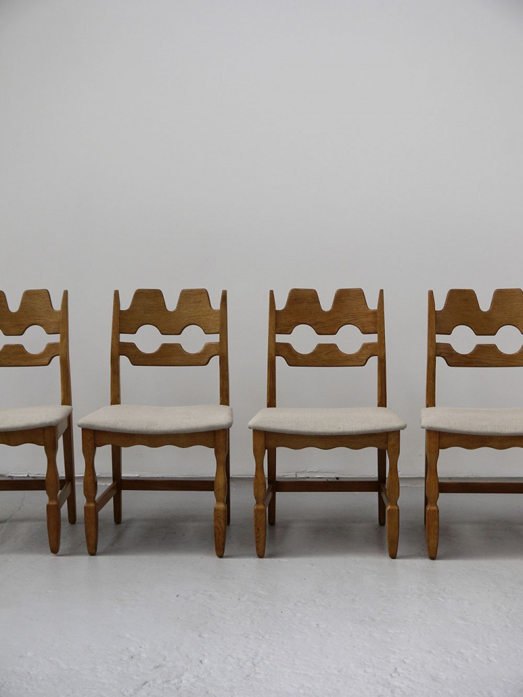 Henning Kjaernulf – Set of four/six Oak Dining Chairs