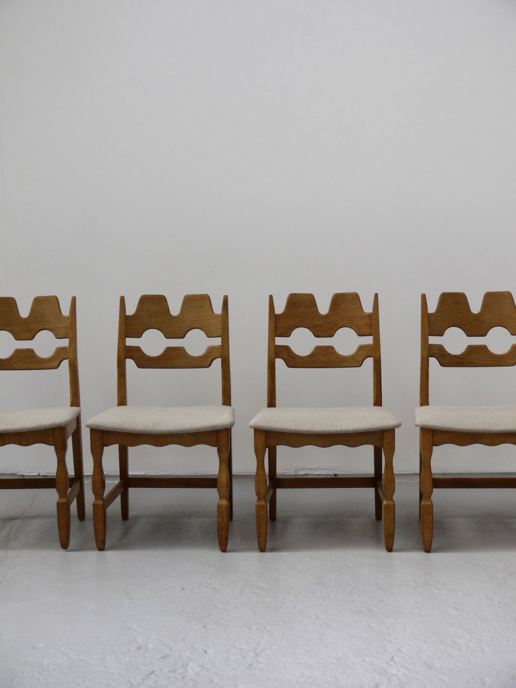 Henning Kjaernulf – Set of four/six Oak Dining Chairs