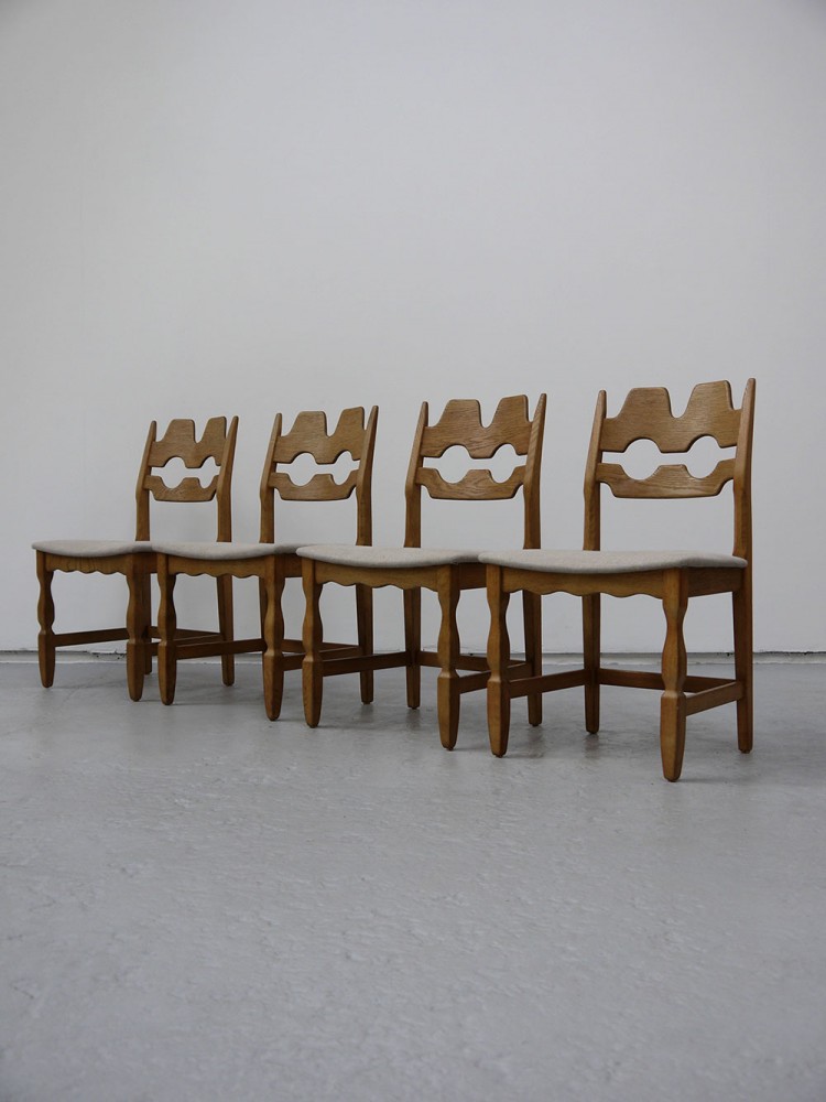 Henning Kjaernulf – Set of four/six Oak Dining Chairs