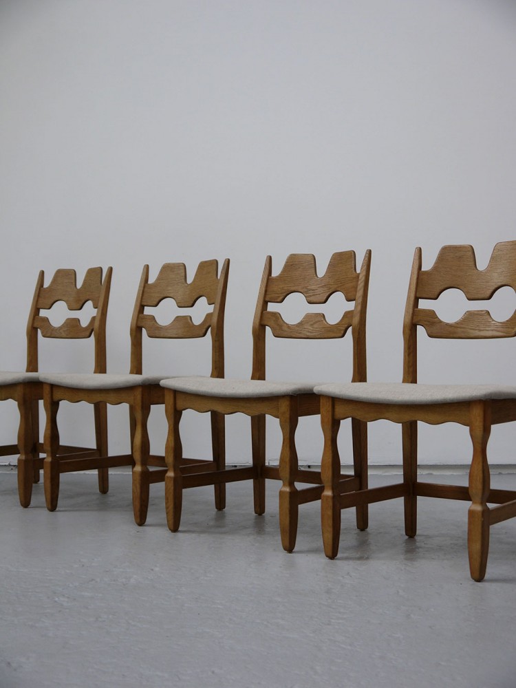 Henning Kjaernulf – Set of four/six Oak Dining Chairs