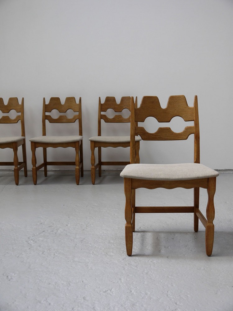 Henning Kjaernulf – Set of four/six Oak Dining Chairs