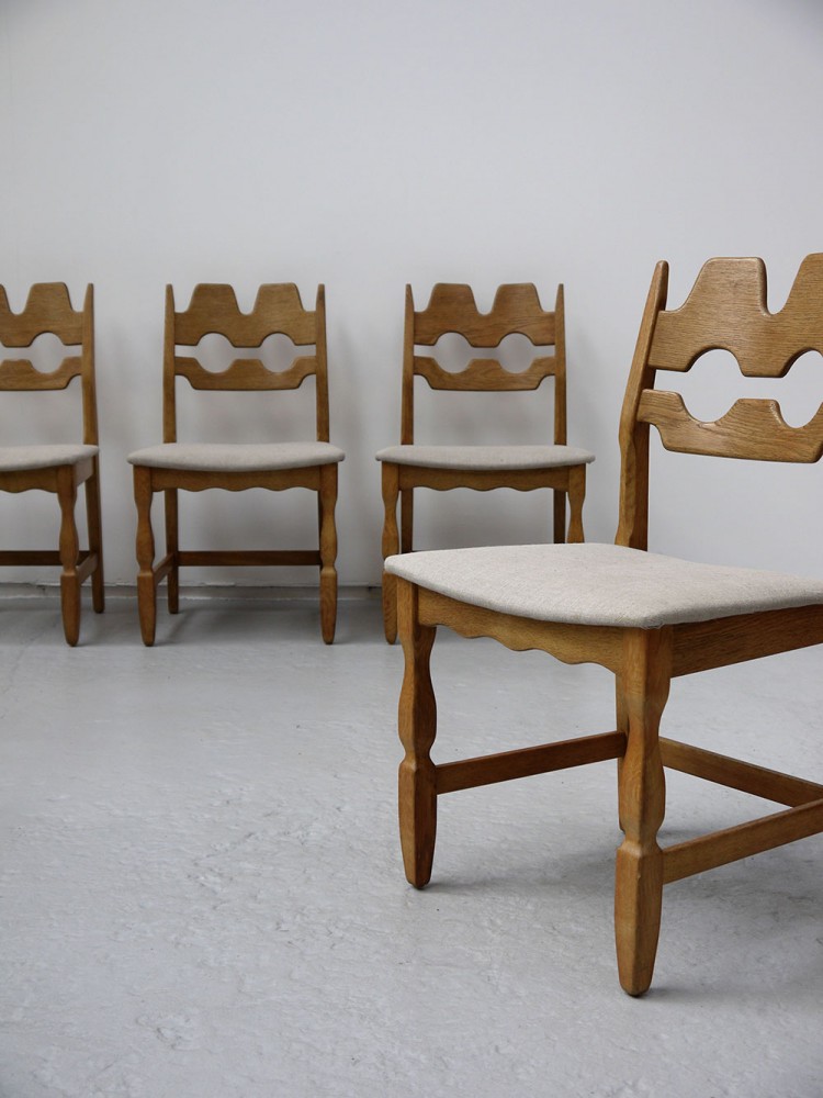 Henning Kjaernulf – Set of four/six Oak Dining Chairs