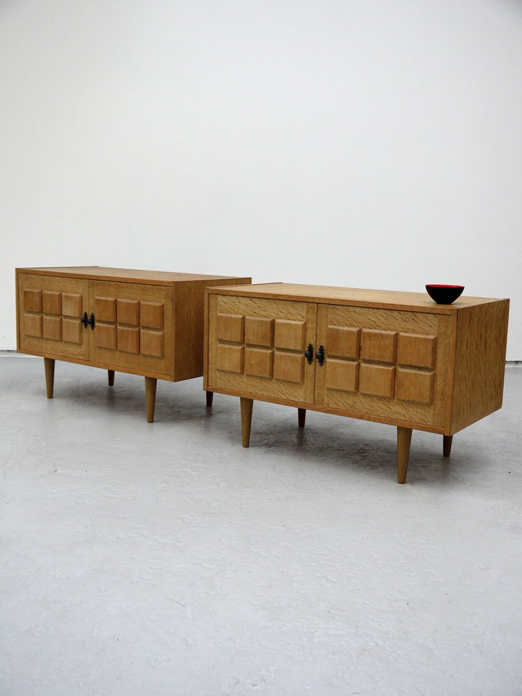 Tjornbo Mobler – Pair of Oak Cabinets