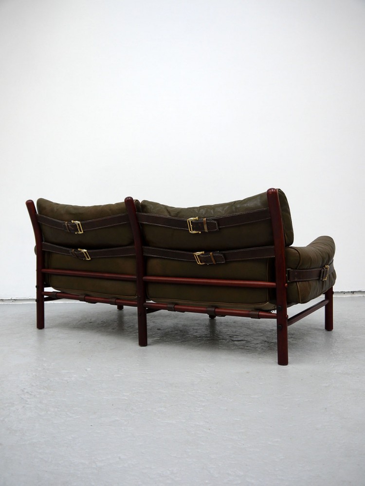 Arne Norrell – Two Seat Kontiki Leather Sofa
