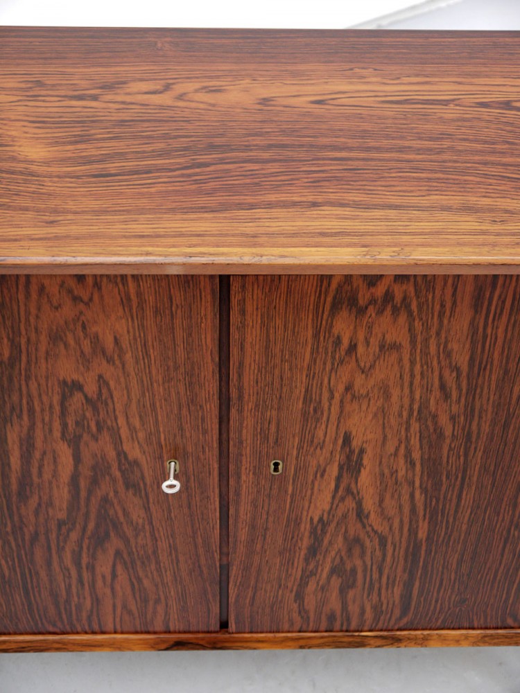 Danish – Lockable Rosewood Two Door Cabinet