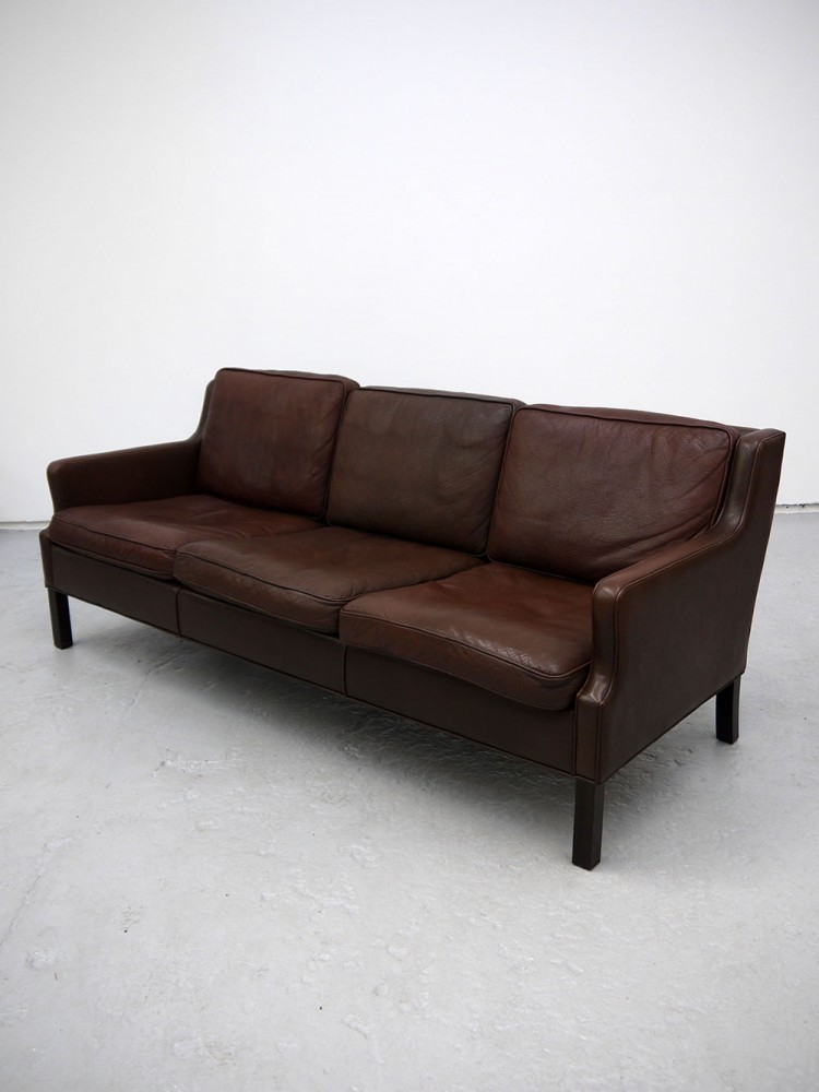 Borge Mogensen – Three Seat Leather Settee