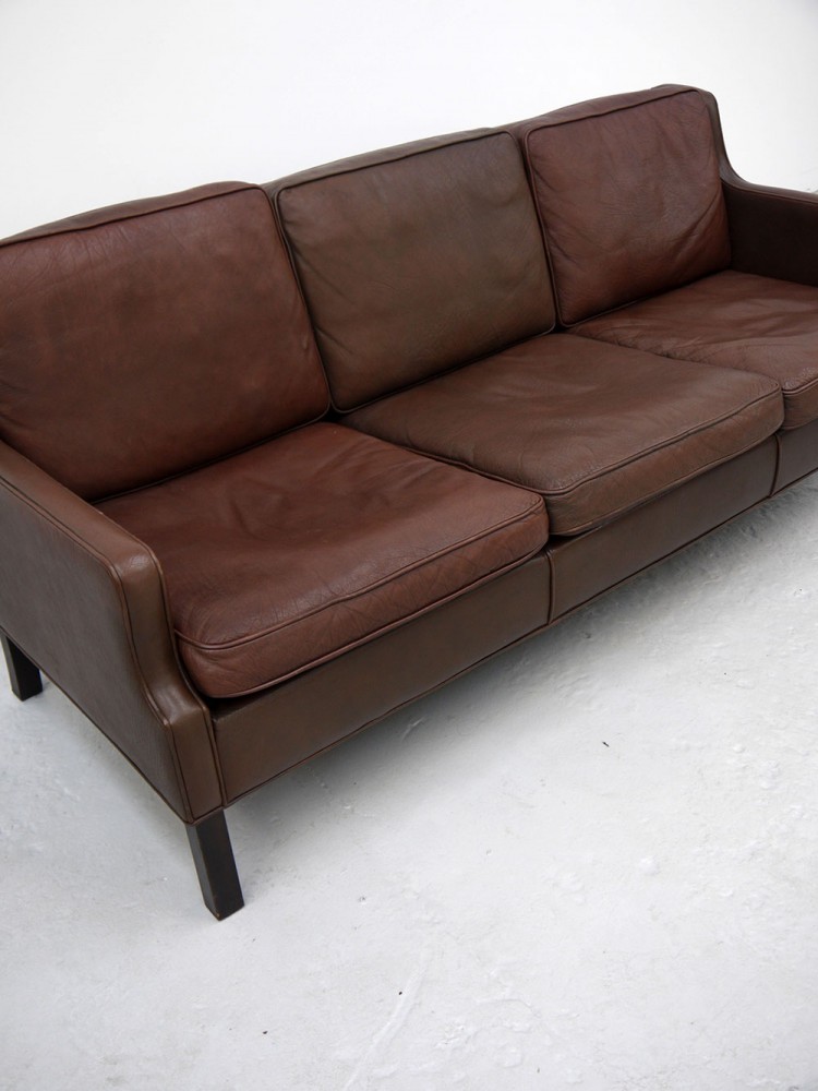 Borge Mogensen – Three Seat Leather Settee