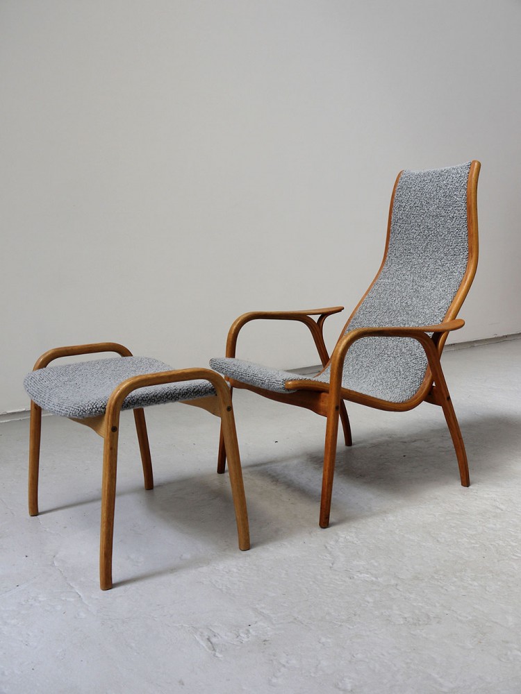 Yngve Ekstrom – Swedese Lamino Lounge Chair and Footstool