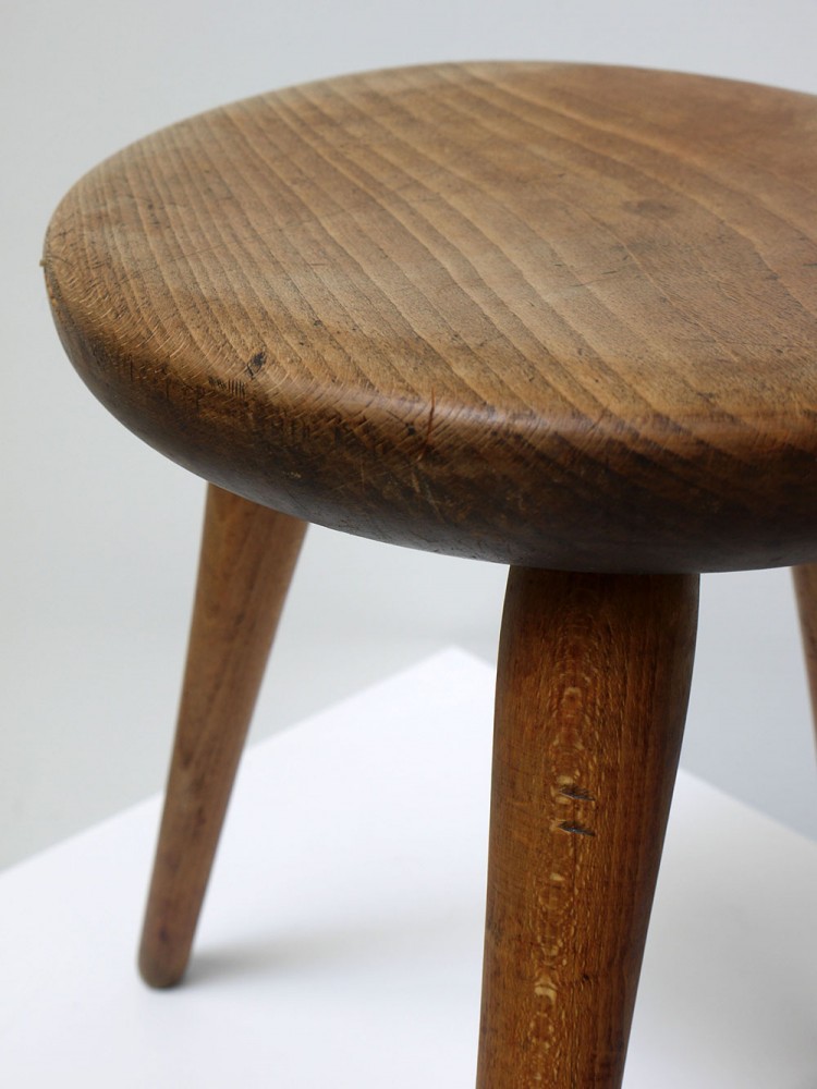 Charlotte Perriand Style – Pair of French Milking Stools