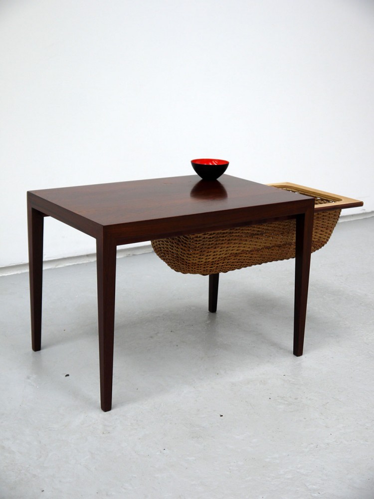 Severin Hansen – Haslev Rosewood Sewing Side Table