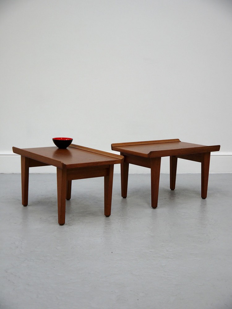 Borge Mogensen – Pair of Oak Lipped Side Tables