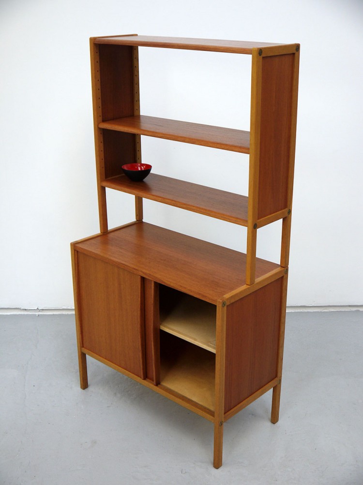 Bodafors – Teak and Oak Bookshelf and Cabinet