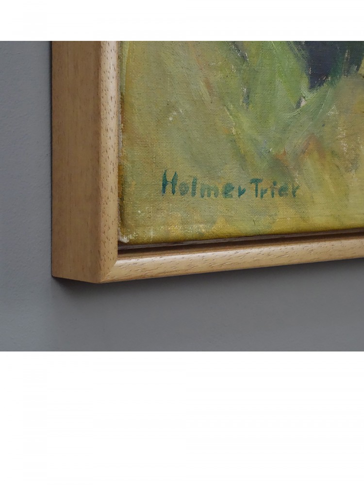 Niels Holmer Trier – Oil on Canvas Untitled Landscape