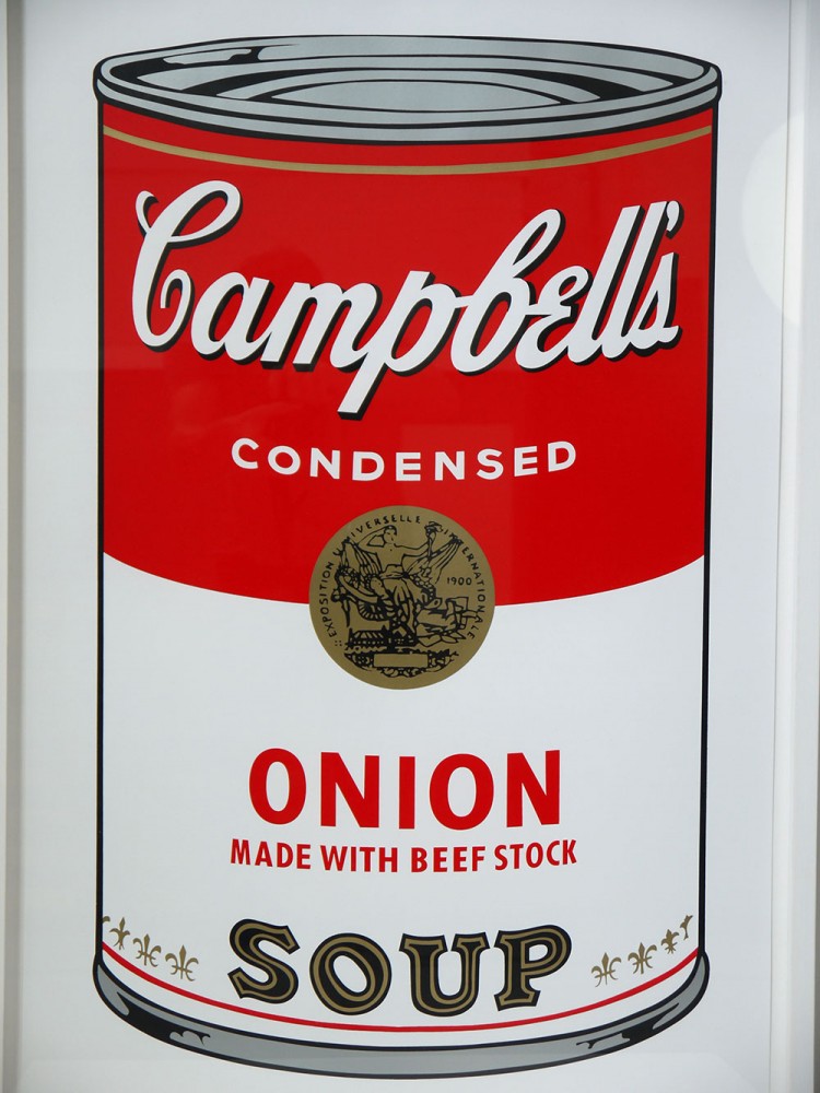 Andy Warhol – Sunday B Morning Screen Print Soup can ‘Onion’