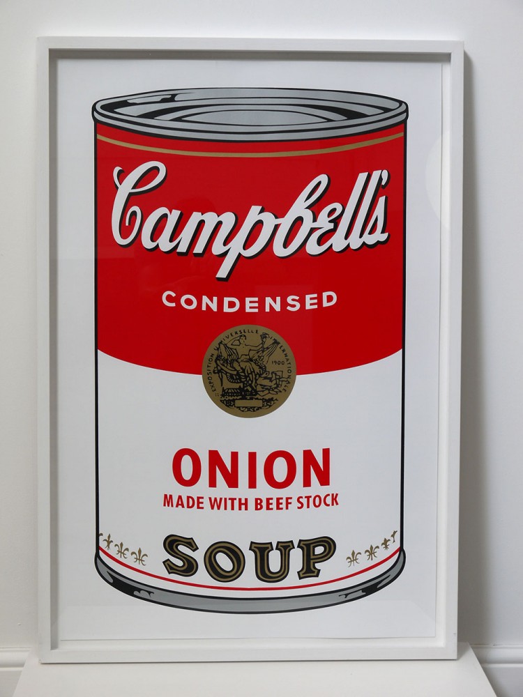 Andy Warhol – Sunday B Morning Screen Print Soup can ‘Onion’
