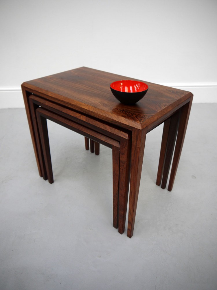 Johannes Anderson – Nest of Three Rosewood Side Tables